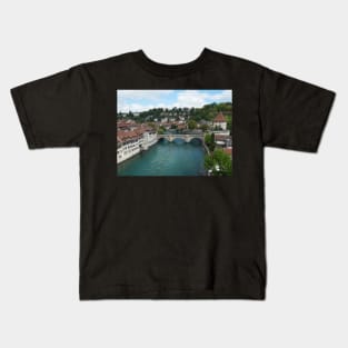 The River Aare, Bern, Switzerland Kids T-Shirt